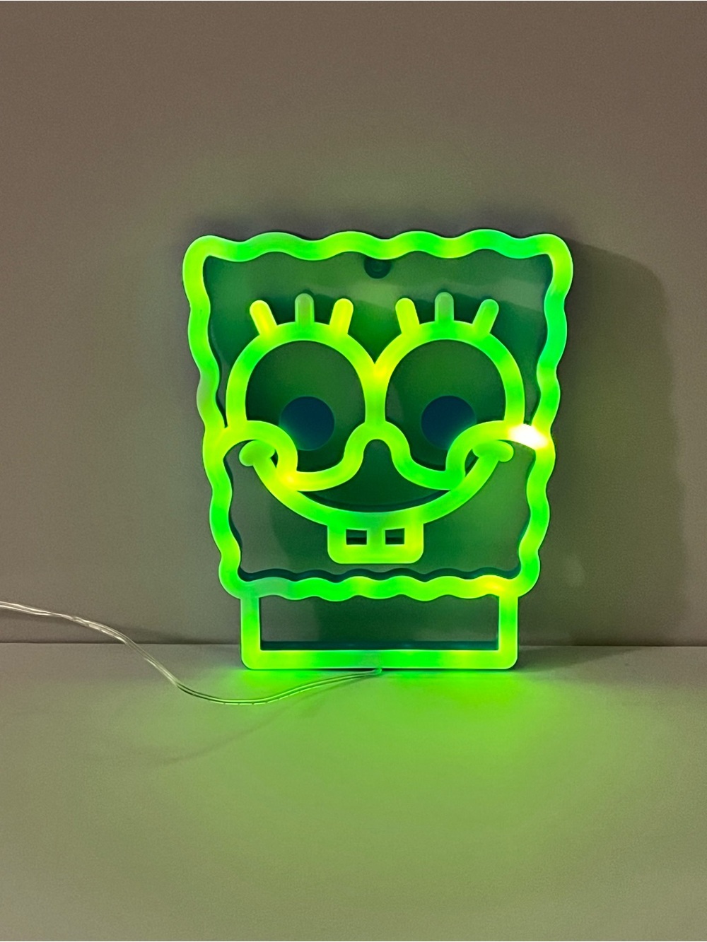 Neon SpongeBob Wall Light
